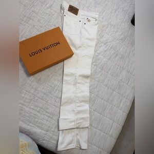 Louis Vuitton White Straight-Leg Women’s Jeans